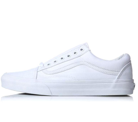 Bridal Favorite! White Lace Slip On Vans Sneakers