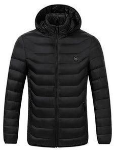 New 2019 USB Smart Charging Heating Jacket Winter Thermal Clothing Body Heating Warm Thermostatic Winter Clothes 2 colours