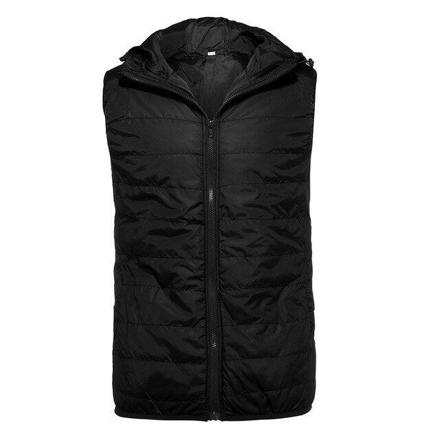 Details about  Mens Quilted Padded Gilet Outdoor Sleeveless Coat Body warmer With Without Hood