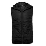 Details about  Mens Quilted Padded Gilet Outdoor Sleeveless Coat Body warmer With Without Hood