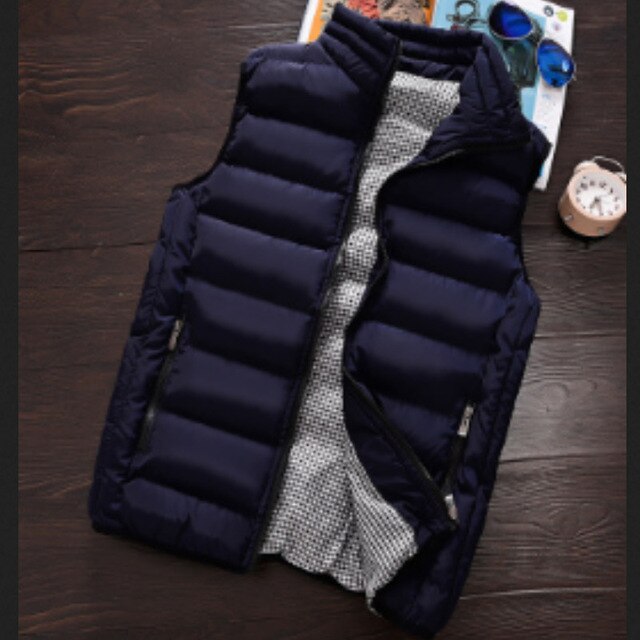 Mens Winter Quilted Coat Body Warmer Waistcoat Warm Sleeveless Gilet Jacket UK