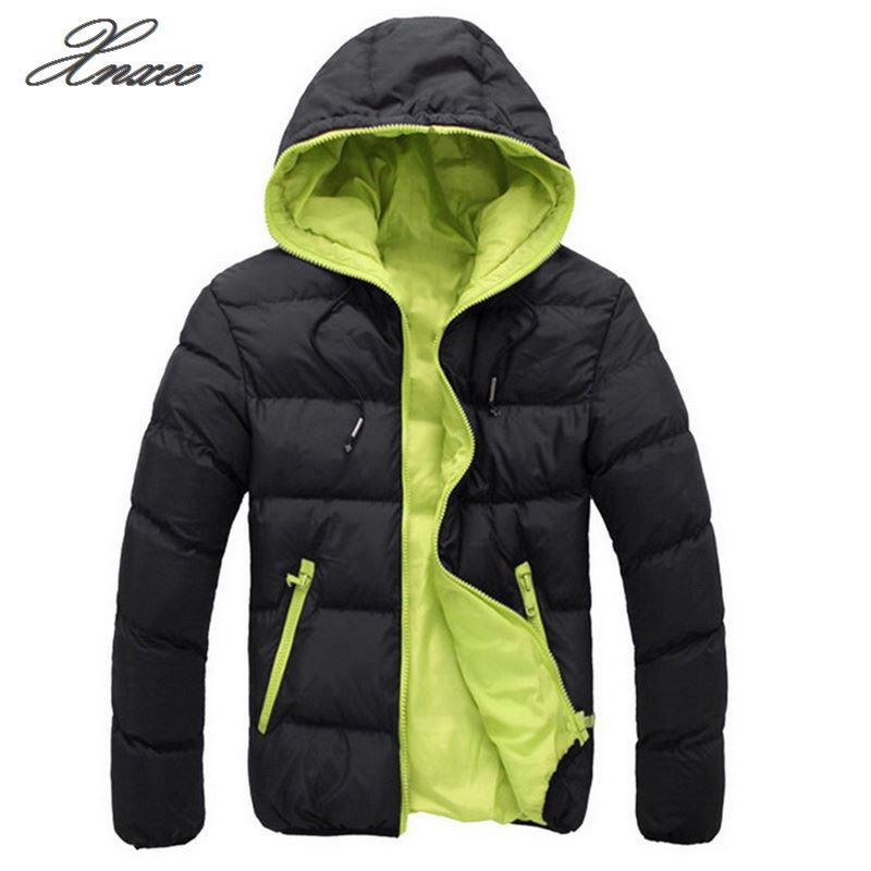 Mens Padded Quilted Hooded Coat Puffer Bubble Jacket Winter Warm Bomber Outwear