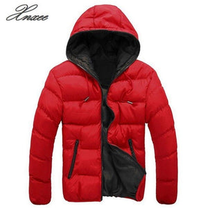 Mens Padded Quilted Hooded Coat Puffer Bubble Jacket Winter Warm Bomber Outwear