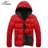 Mens Padded Quilted Hooded Coat Puffer Bubble Jacket Winter Warm Bomber Outwear