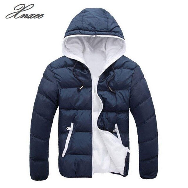 Mens Padded Quilted Hooded Coat Puffer Bubble Jacket Winter Warm Bomber Outwear