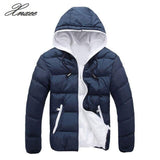 Mens Padded Quilted Hooded Coat Puffer Bubble Jacket Winter Warm Bomber Outwear