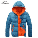 Mens Padded Quilted Hooded Coat Puffer Bubble Jacket Winter Warm Bomber Outwear