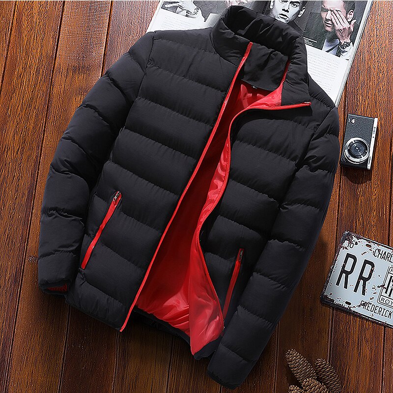 Mens Puffer Bubble Down Coat Winter Warm Quilted Padded Hooded Jacket Outwear