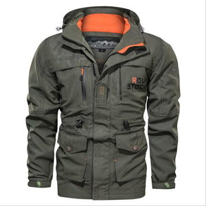 Men's Winter Waterproof Tactical Jacket Hooded Breathable Outdoor Military Coat