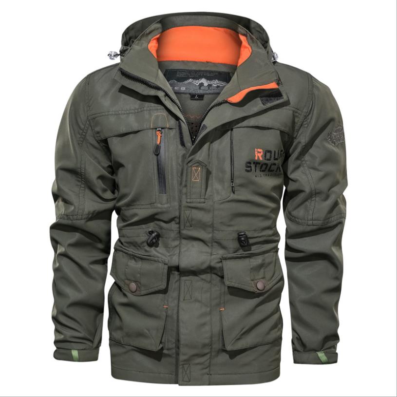 Men's Winter Waterproof Tactical Jacket Hooded Breathable Outdoor Military Coat