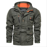 Men's Winter Waterproof Tactical Jacket Hooded Breathable Outdoor Military Coat