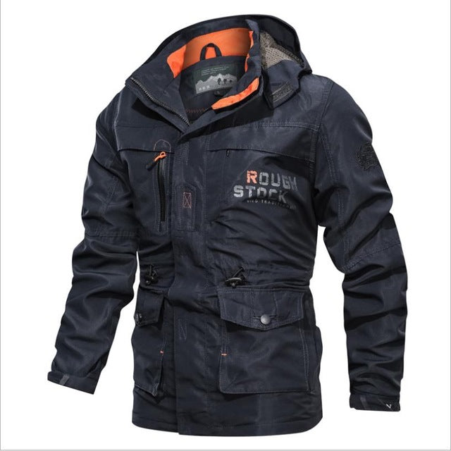 Men's Winter Waterproof Tactical Jacket Hooded Breathable Outdoor Military Coat