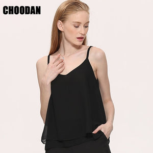 Tank Top Women Chiffon Blouses