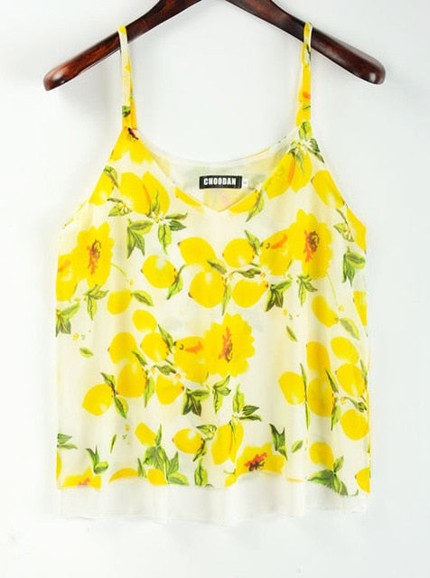 Tank Top Women Chiffon Blouses