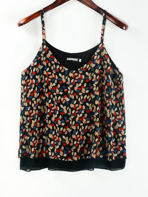 Tank Top Women Chiffon Blouses