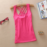 Women Fashion Summer casual Solid Cotton
