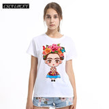 T shirt top round neck short sleeve lashes lips printed tees t-shirt punk
