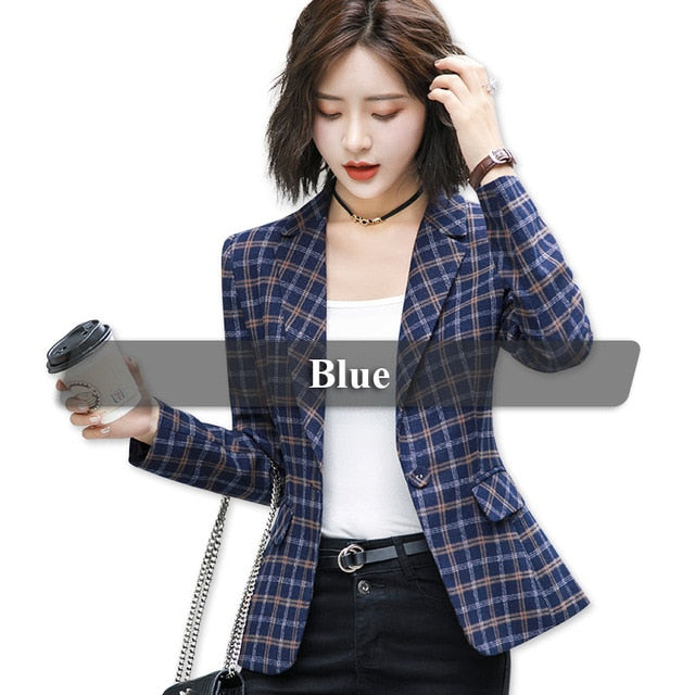 Soft and Comfortable High-quality Plaid Jacket