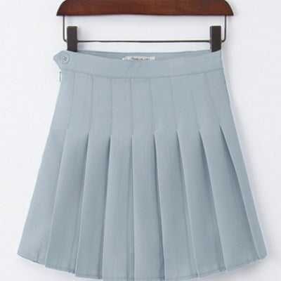 Women Fashion Summer high waist pleated skirt