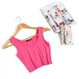 Slim Render Short Top Sexy Women Sleeveless