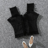 Shintimes 2018 New Summer Autumn Bustier White Black