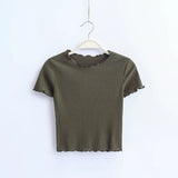 Vintage Wood ears O neck Short sleeve T-shirt