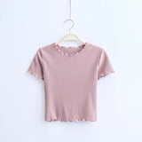 Vintage Wood ears O neck Short sleeve T-shirt