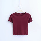 Vintage Wood ears O neck Short sleeve T-shirt
