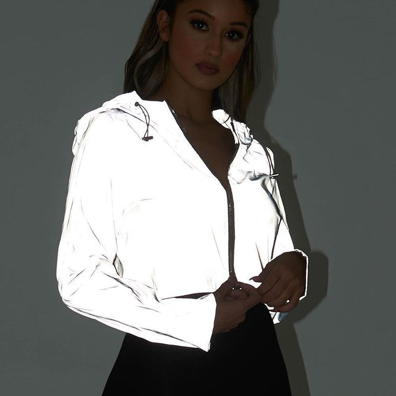 Spring New Reflective Female Jacket Casual Sport
