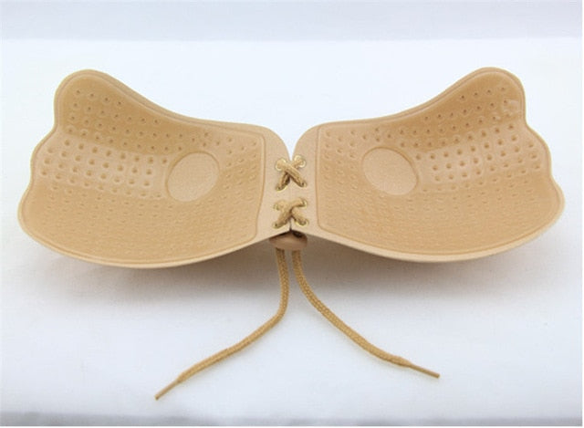 Women Invisible Bra Strapless Brassiere Breast Girl