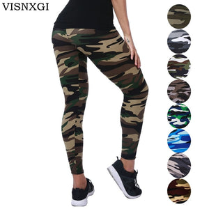 New Fashion 2019 Camouflage Printing Elasticity Leggings