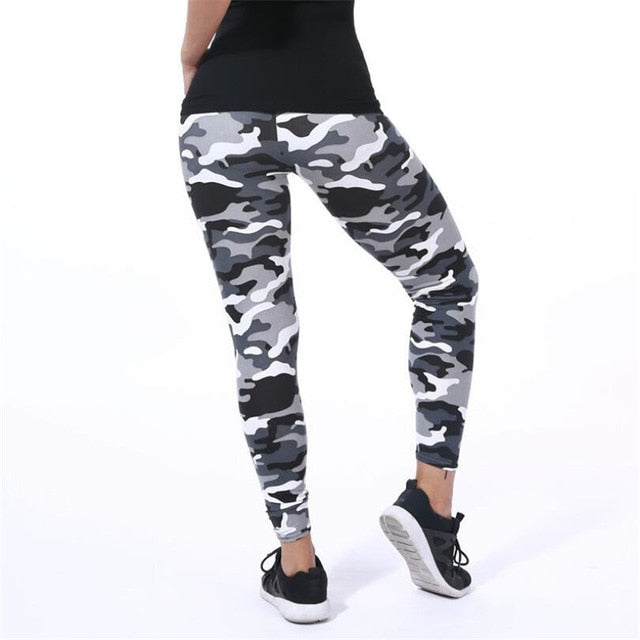 New Fashion 2019 Camouflage Printing Elasticity Leggings