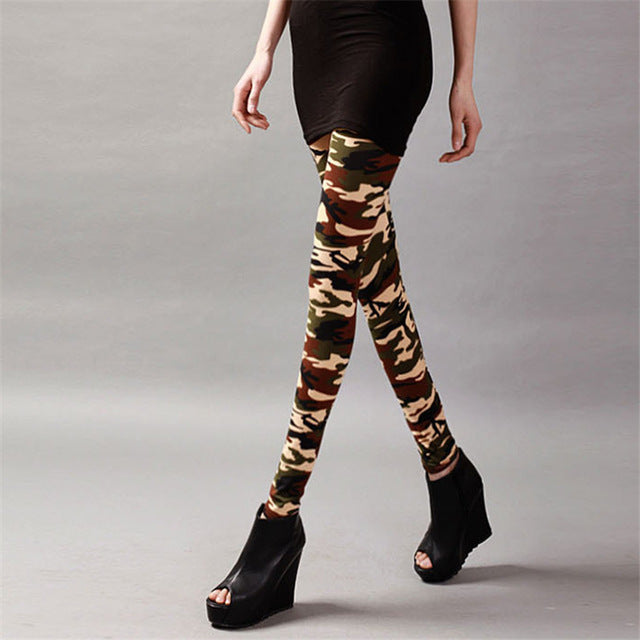 New Fashion 2019 Camouflage Printing Elasticity Leggings