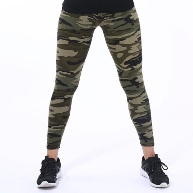 New Fashion 2019 Camouflage Printing Elasticity Leggings