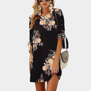 Summer Dress Style Floral Print