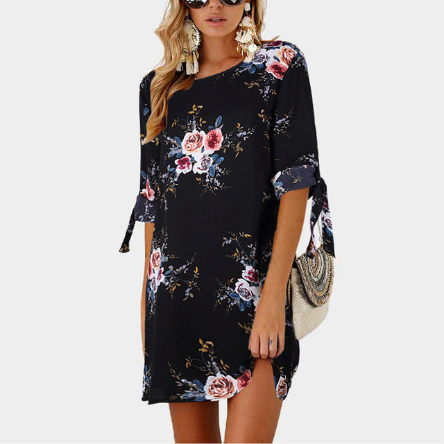 Summer Dress Style Floral Print