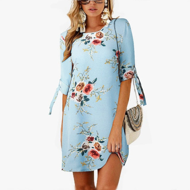 Summer Dress Style Floral Print