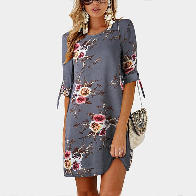 Summer Dress Style Floral Print