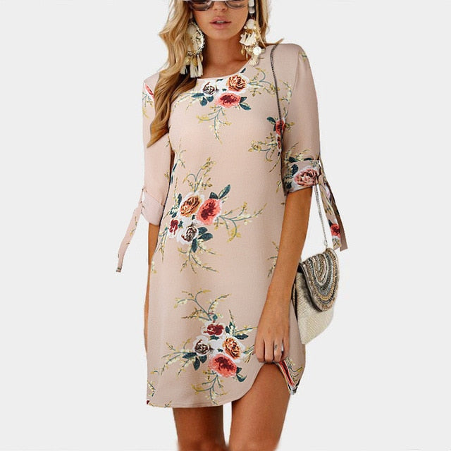 Summer Dress Style Floral Print