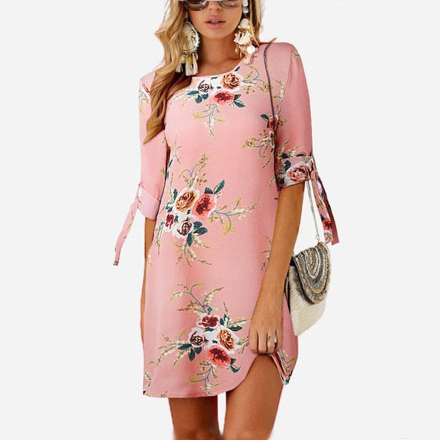 Summer Dress Style Floral Print