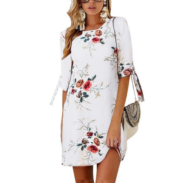 Summer Dress Style Floral Print