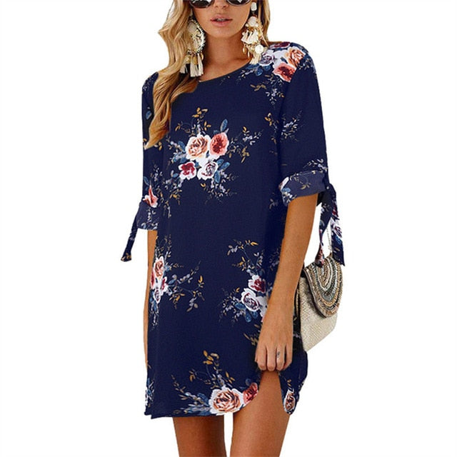 Summer Dress Style Floral Print