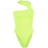 Summer One Shoulder Off Bodysuit