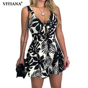 VITIANA Women Beach Rompers