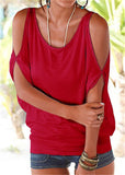 Women Blouses Summer Casual Sexy Off Shoulder Blouse Shirt