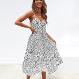 Summer Dress Sexy Straps Bohemian Floral Beach Dress