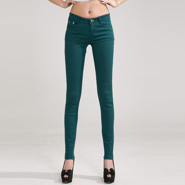 Women Pants Candy Jeans 2019 Spring Fall