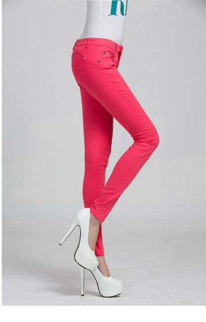 Women Pants Candy Jeans 2019 Spring Fall