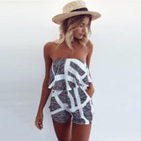 Women Jumpsuit Summer Sexy Slash Neck