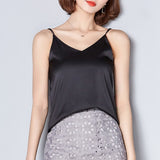 Women Camis Silk Crop Top Women Camisole